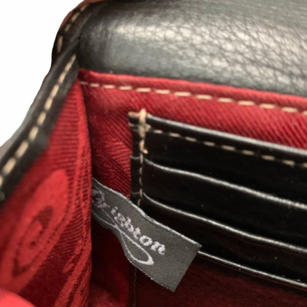 Brighton Butterfly & Hearts Mini Organizer Leather Crossbody Wallet - Picture 6 of 11